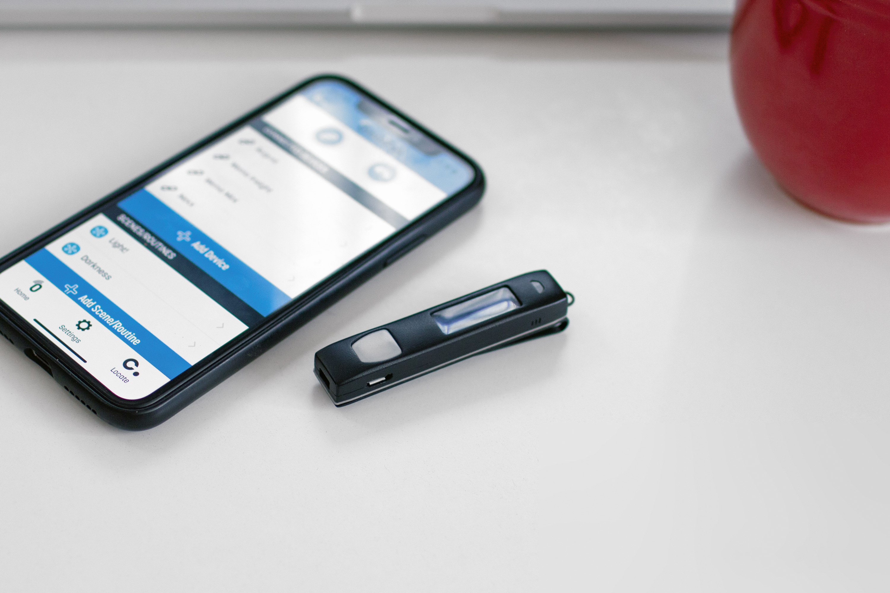 a cellphone on a table