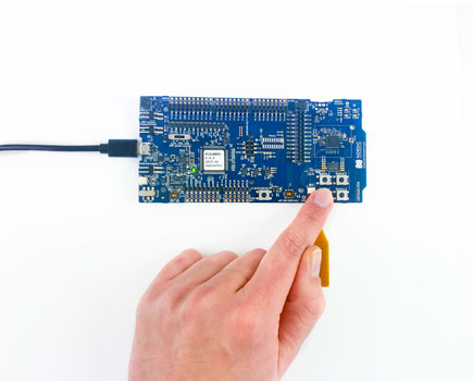 nRF5340 PDK: Fig 5 - Touch buttons