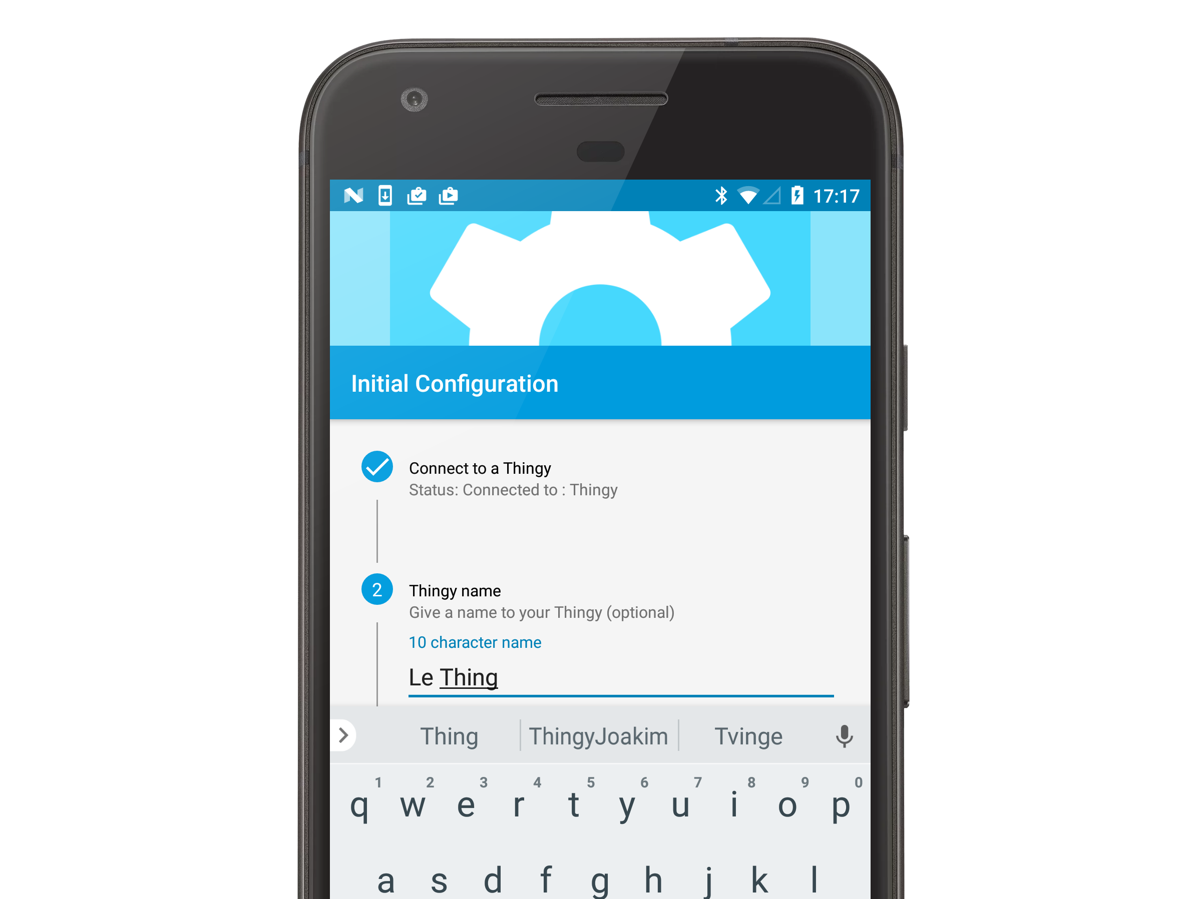 Getting started with Thingy