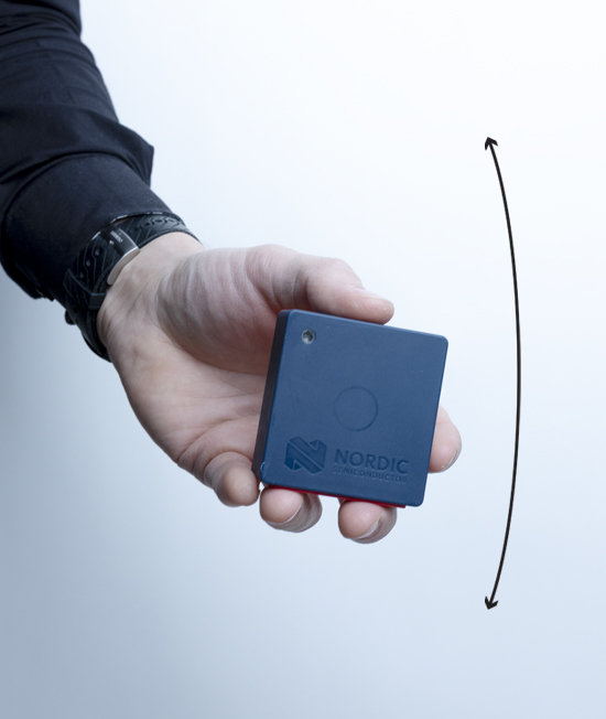 Hand model doing the up-down motion with Thingy:53