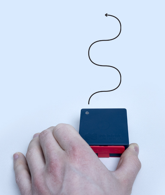 Hand model doing the snake motion with Thingy:53