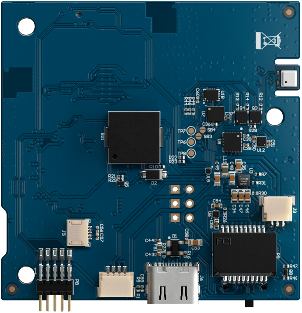 The PCB of the Thingy:53s backside